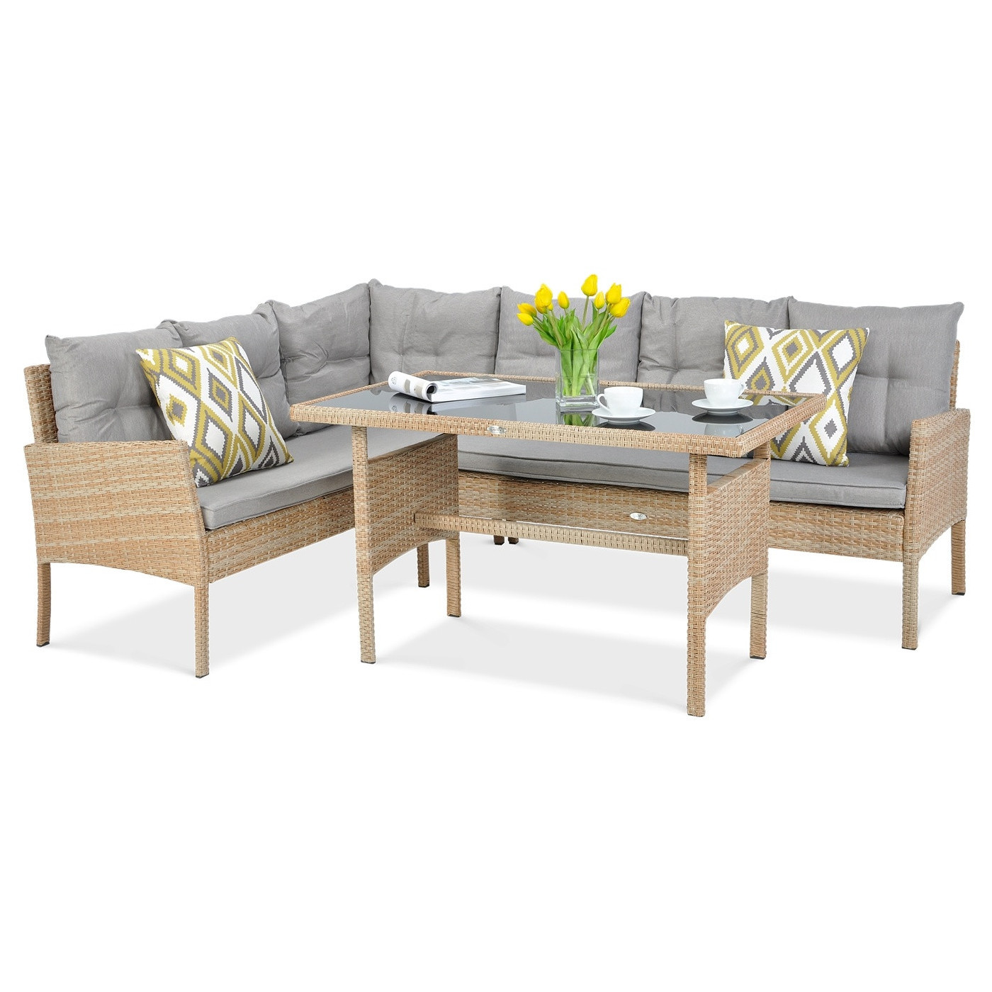 CORTINA CORNER SOFA + ARMCHAIR BEIGE