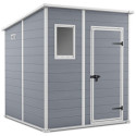 Szary domek MANOR PENT o wymiarach 183,5x185cm na narzędzia ogrodowe