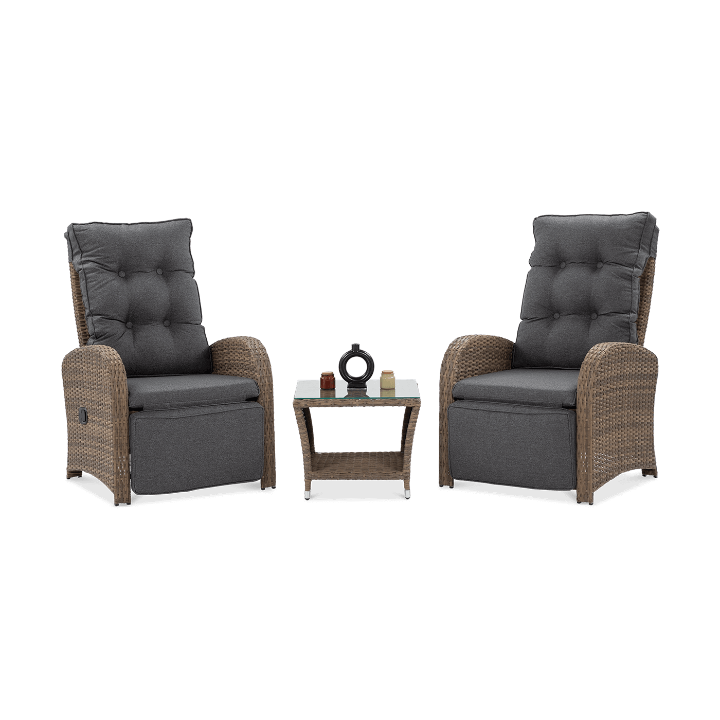 Komplet mebli technorattanowych ALICANTE DUO Brown