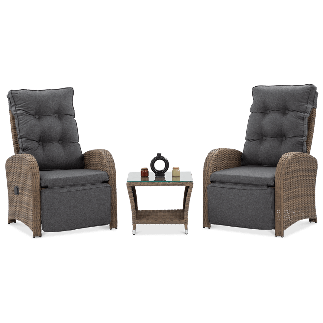 Komplet mebli technorattanowych ALICANTE DUO Brown