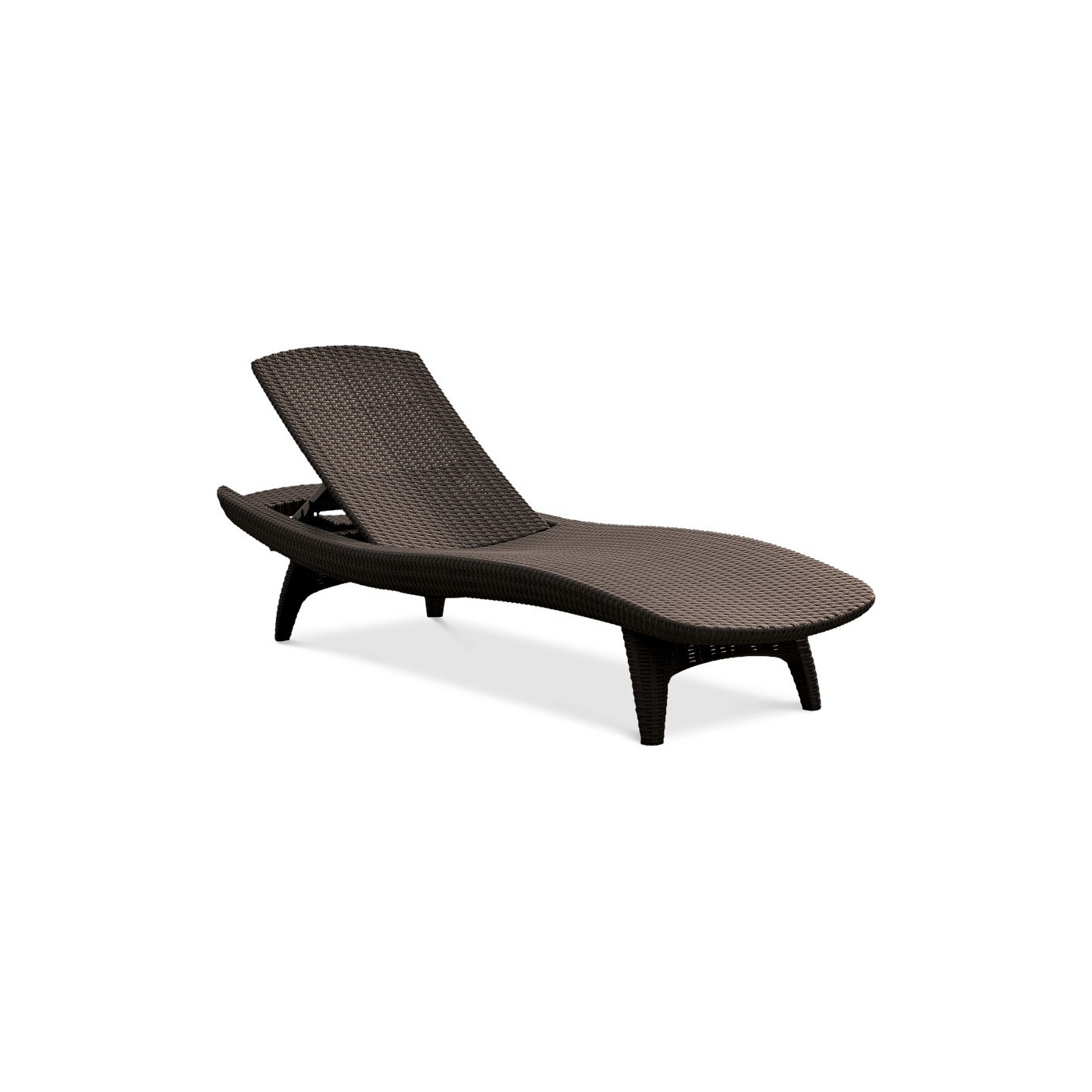 PACIFIC 2x DECK CHAIR + TABLE BROWN