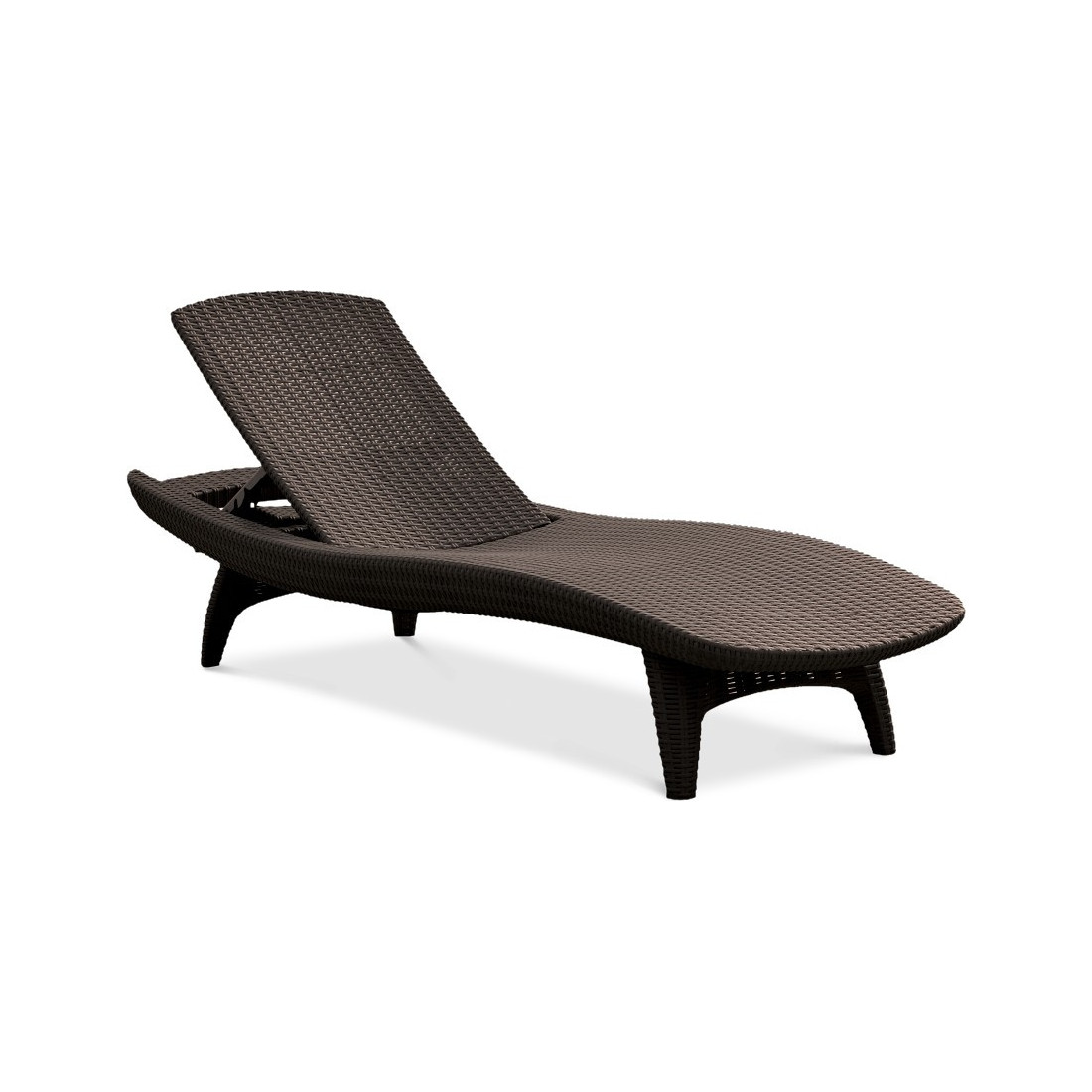 PACIFIC 2x DECK CHAIR + TABLE BROWN