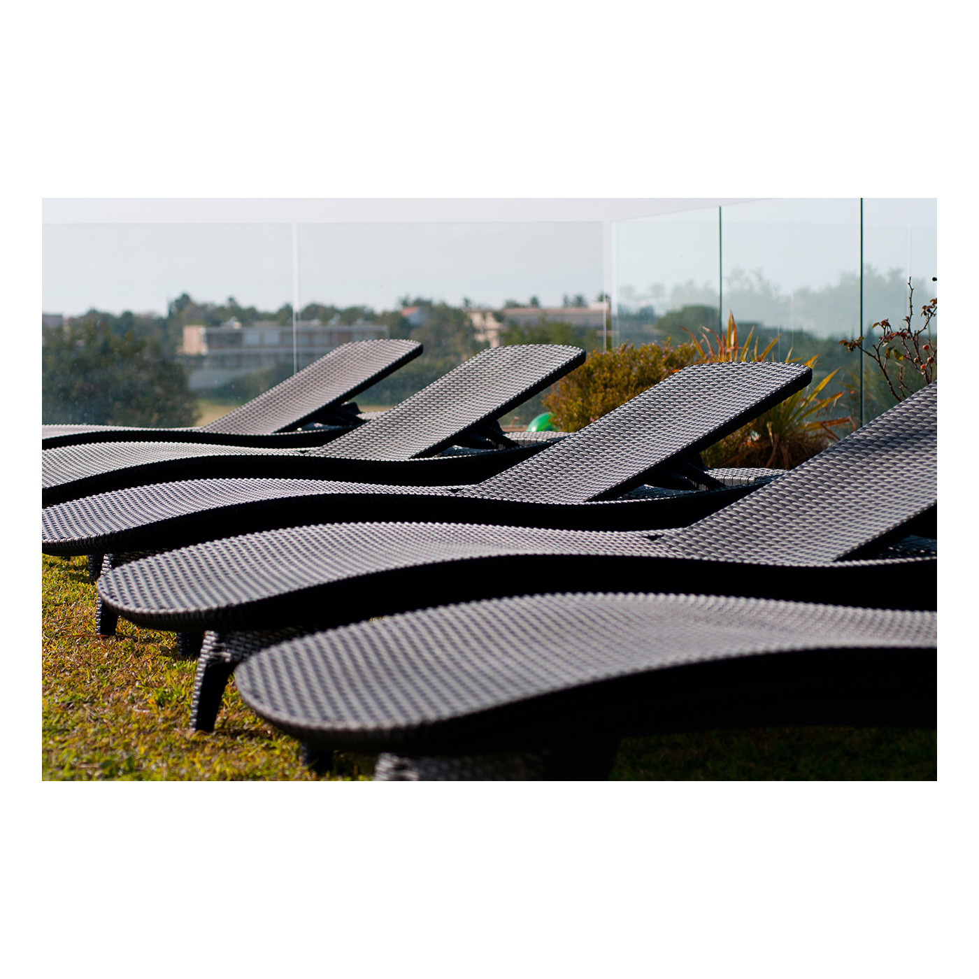 PACIFIC 2x LEŻAK+STOLIK BROWN