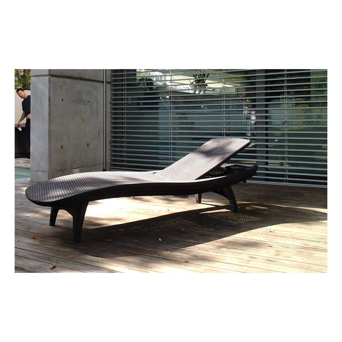 PACIFIC 2x DECK CHAIR + TABLE BROWN