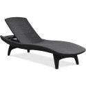 PACIFIC 2x DECK CHAIR + TABLE GRAPHITE