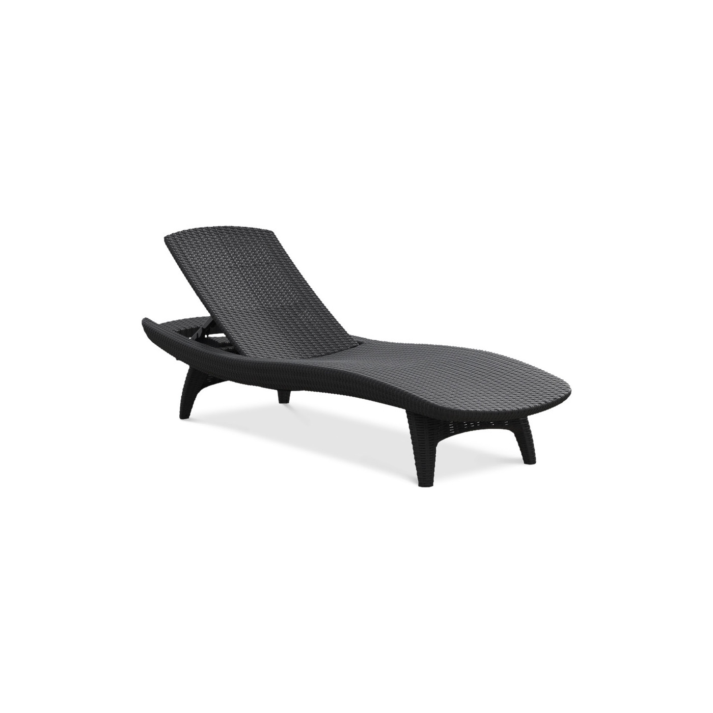 PACIFIC 2x DECK CHAIR + TABLE GRAPHITE