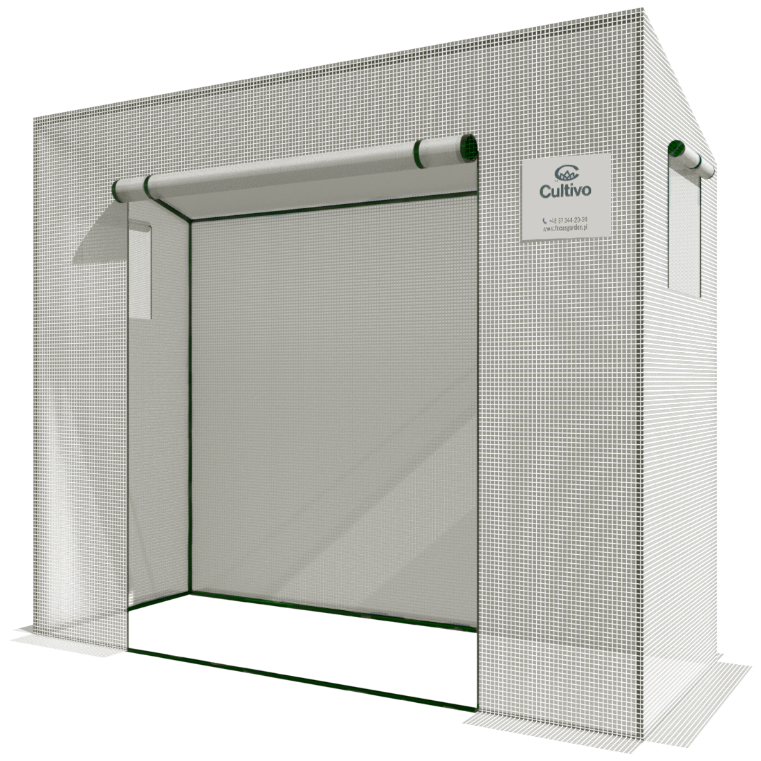 Szklarnia foliowa na pomidory 200x77 cm kolor biały