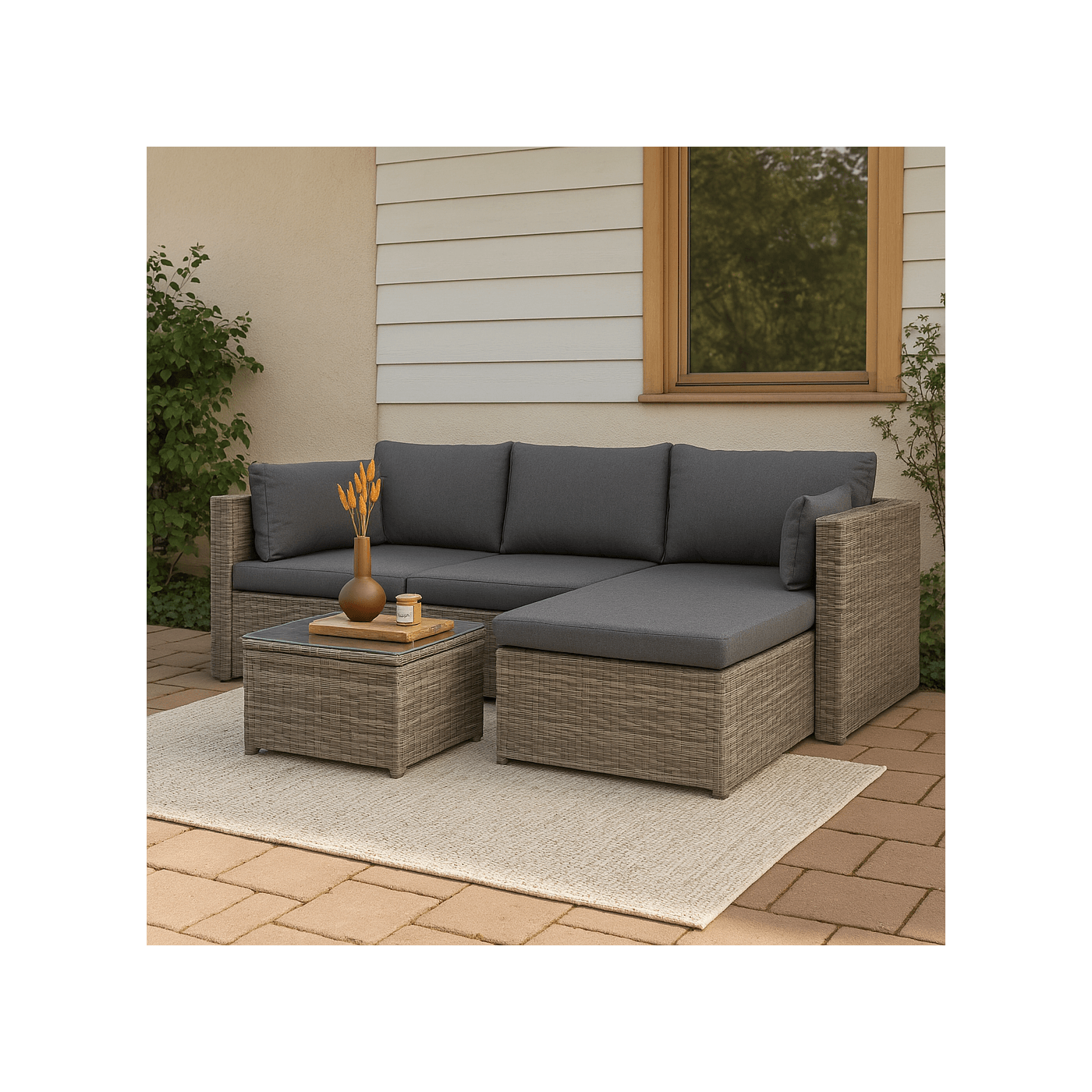 LISBON CORNER SOFA GREY