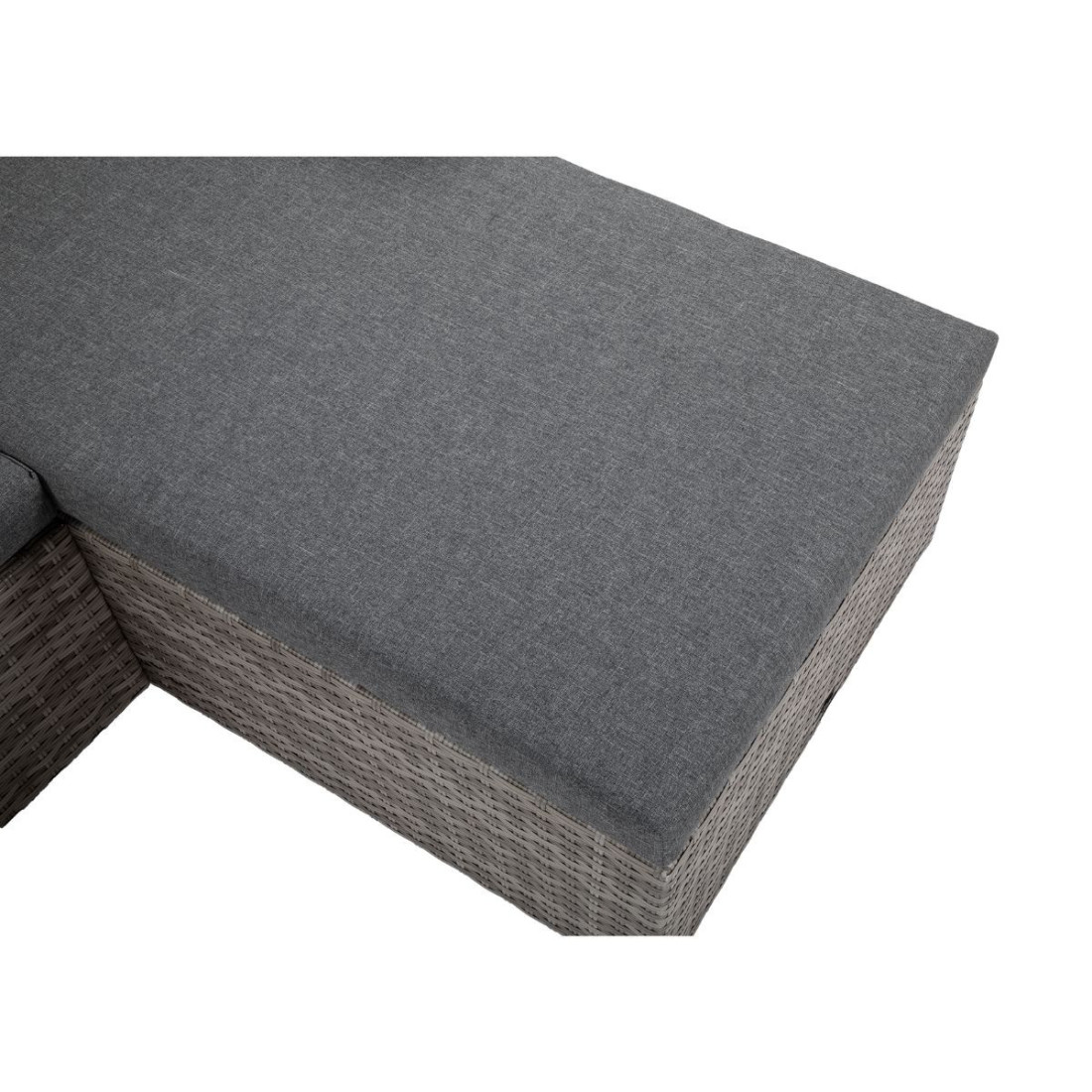Narożnik ogrodowy rattanowy LIZBONA Grey Focus Garden
