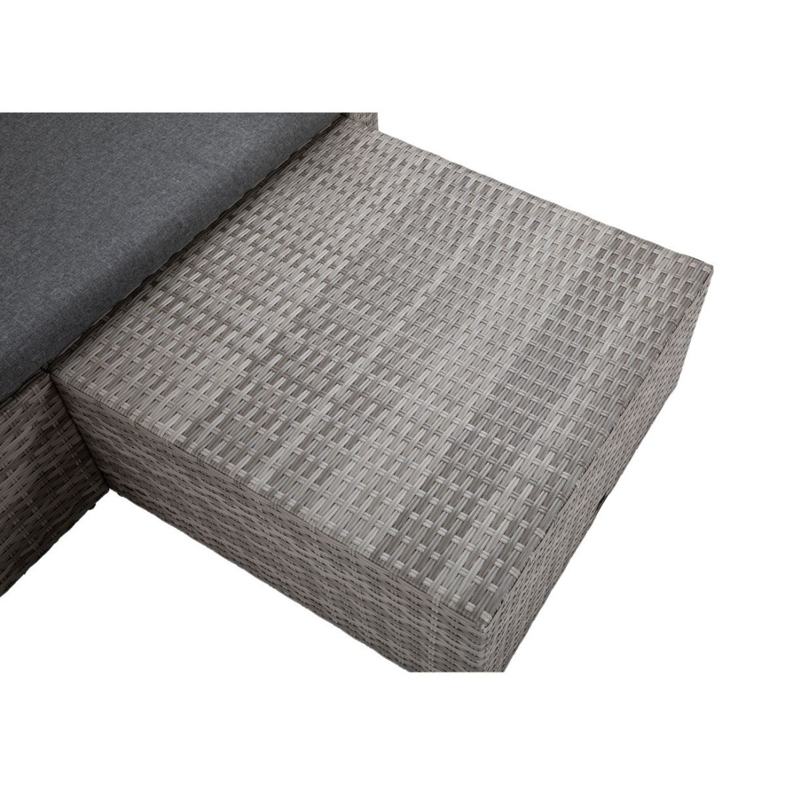 Narożnik technorattanowy lewyt i prawy LIZBONA Grey Focus Garden