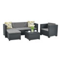 MANHATTAN CORNER SOFA GRAPHITE