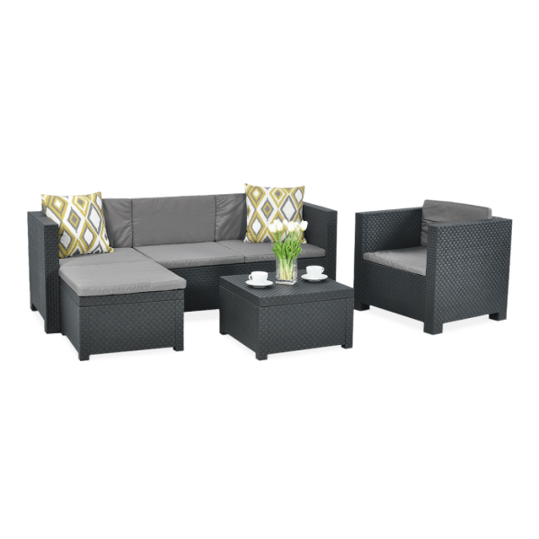 MANHATTAN CORNER SOFA GRAPHITE