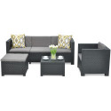 MANHATTAN CORNER SOFA GRAPHITE