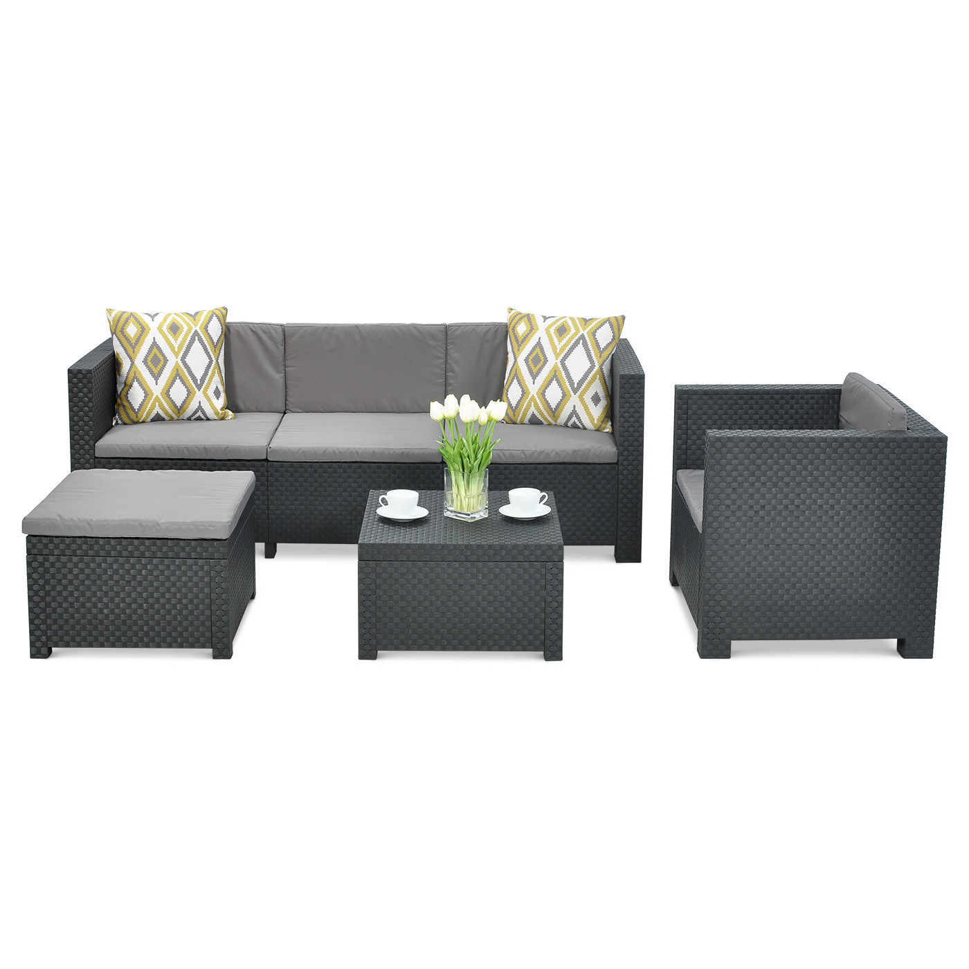 MANHATTAN CORNER SOFA GRAPHITE