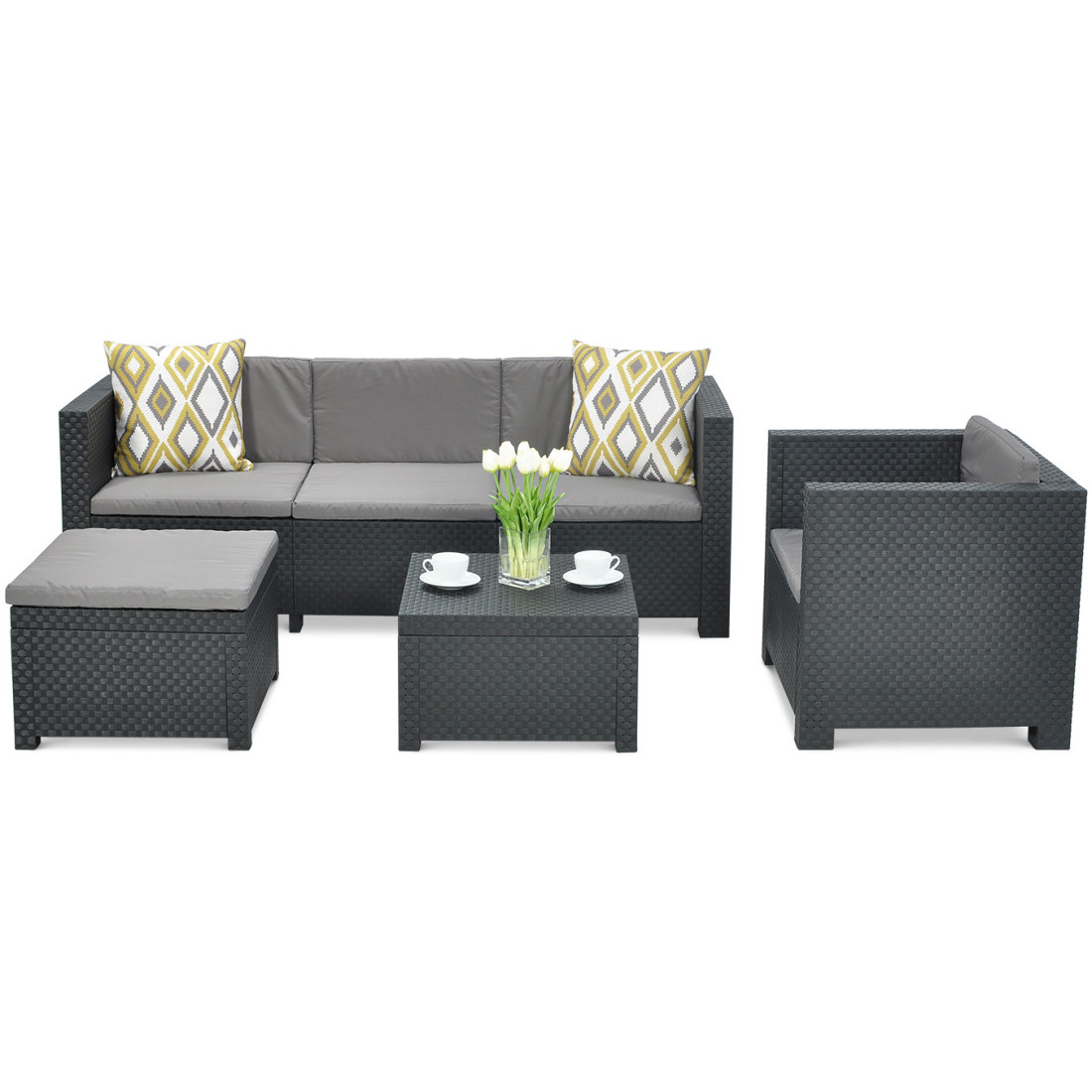 MANHATTAN CORNER SOFA GRAPHITE