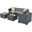 MANHATTAN CORNER SOFA GRAPHITE