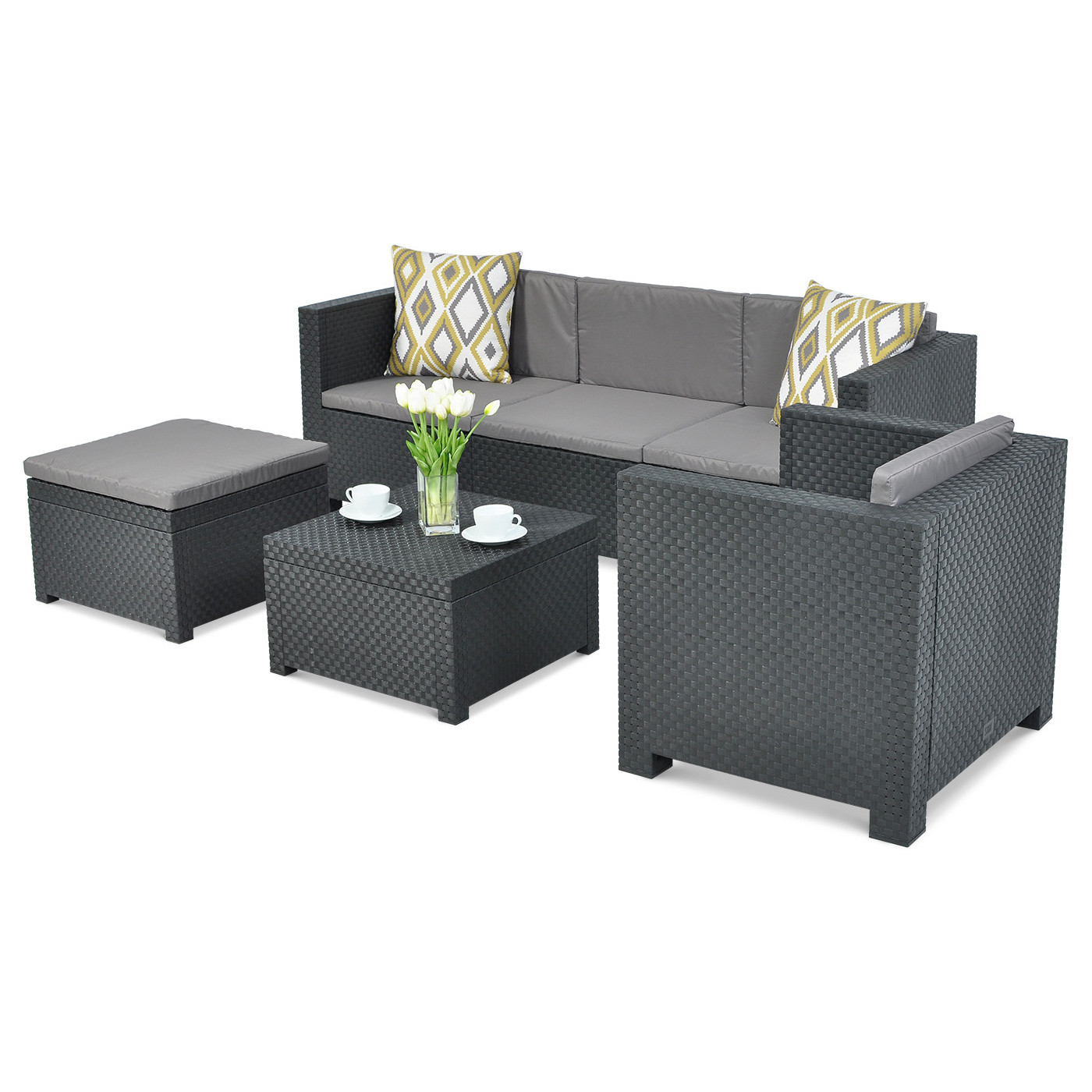 MANHATTAN CORNER SOFA GRAPHITE