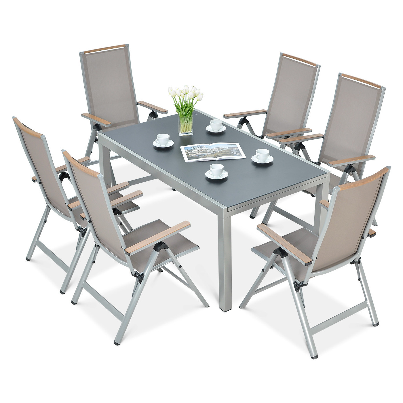 Meble ogrodowe Brisbane 6250 Taupe