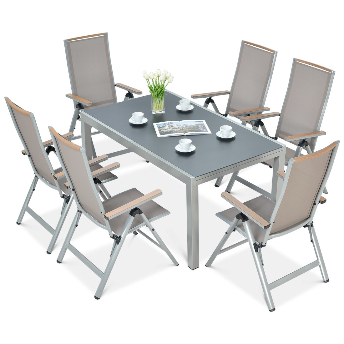 Meble ogrodowe Brisbane 6250 Taupe