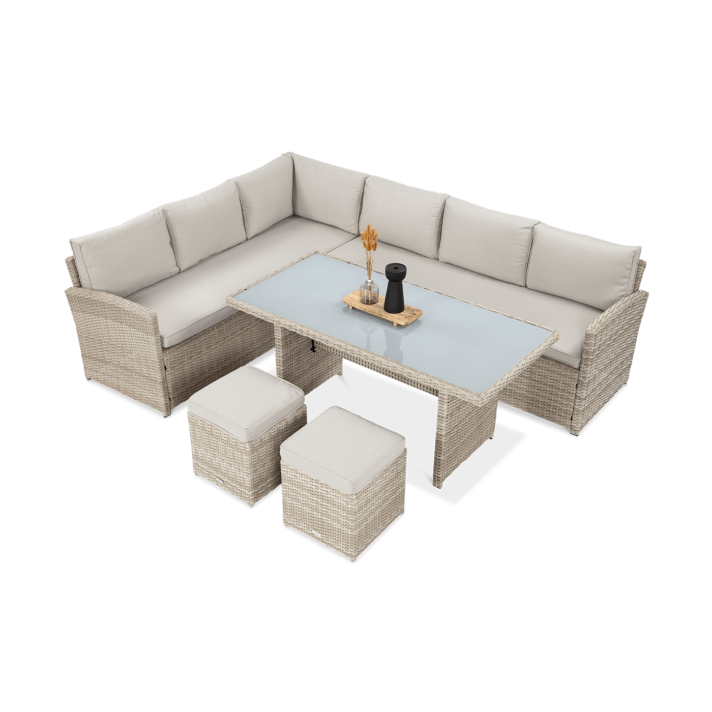 Beżowy zestaw ogrodowy SALO Beige