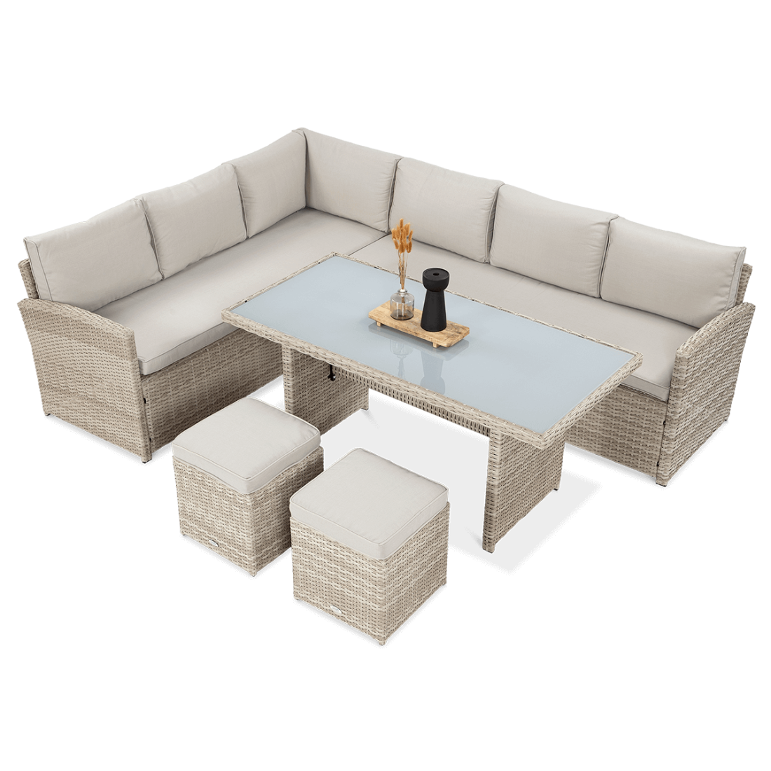 Beżowy zestaw ogrodowy SALO Beige