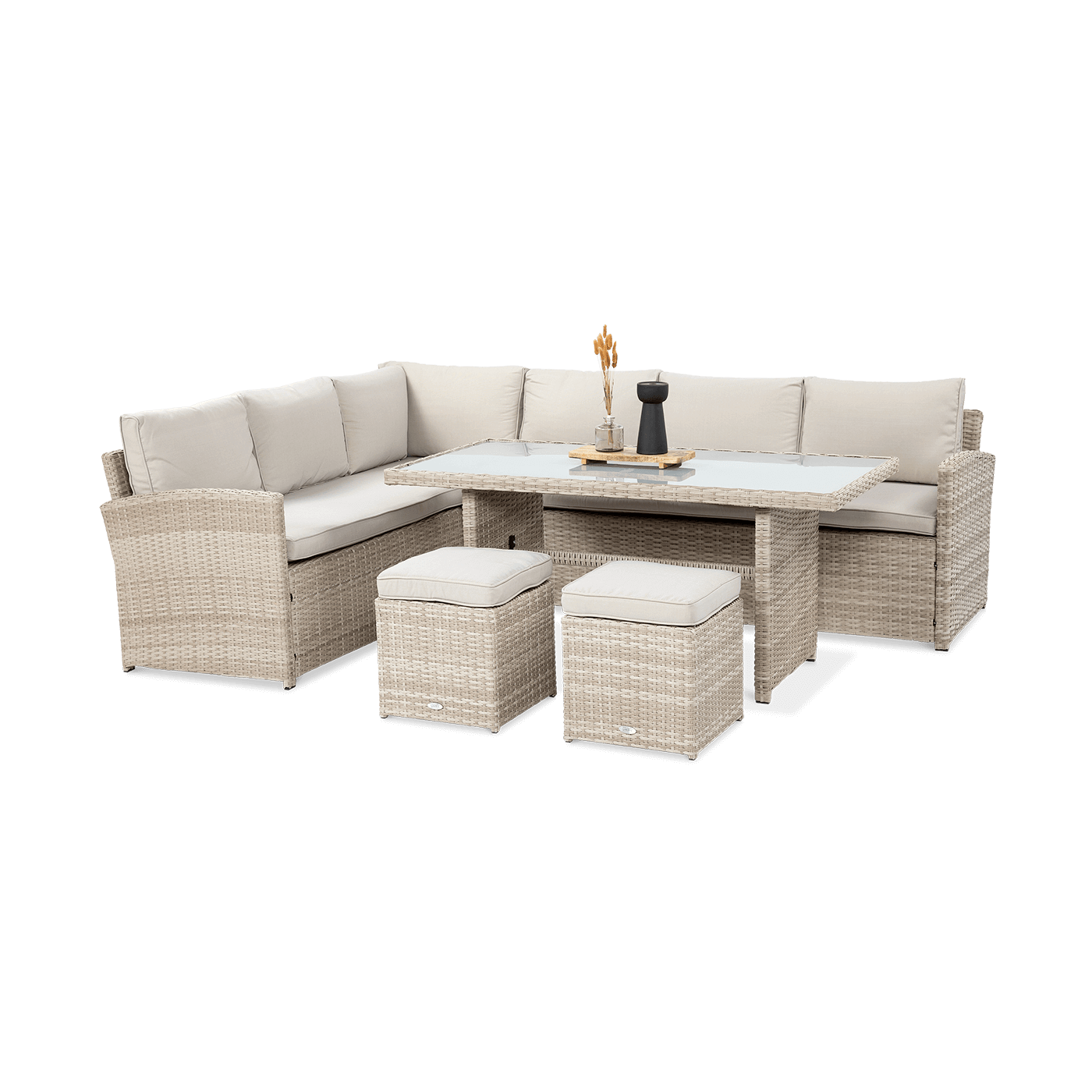 Zestaw mebli Salo z technorattanu do ogrodu lub na taras