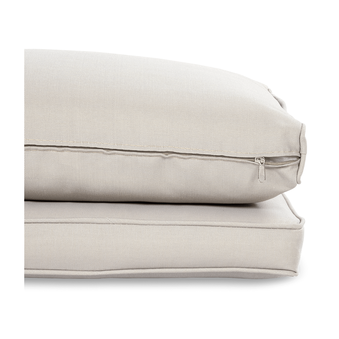 Widok na detal - materiał poduszek z kompletu mebli Salo Beige