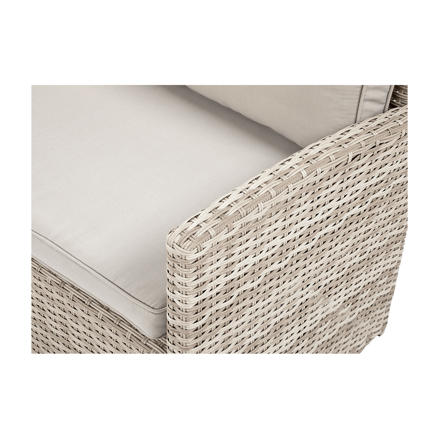 Widok na materiał wykonania narożnika z technorattanu