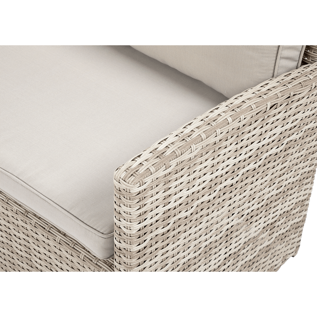 Widok na materiał wykonania narożnika z technorattanu