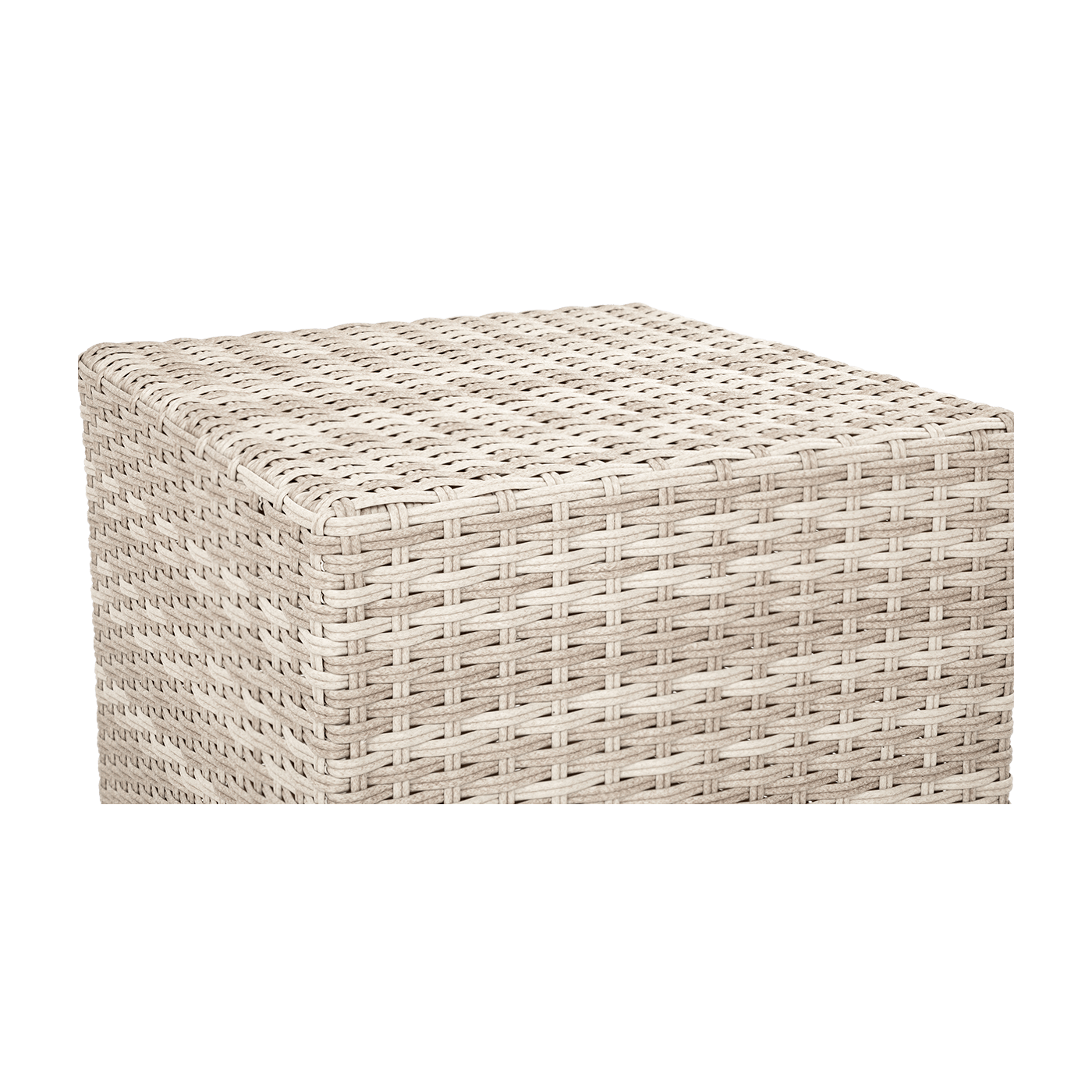 Widok z góry na materiał wykonania pufy