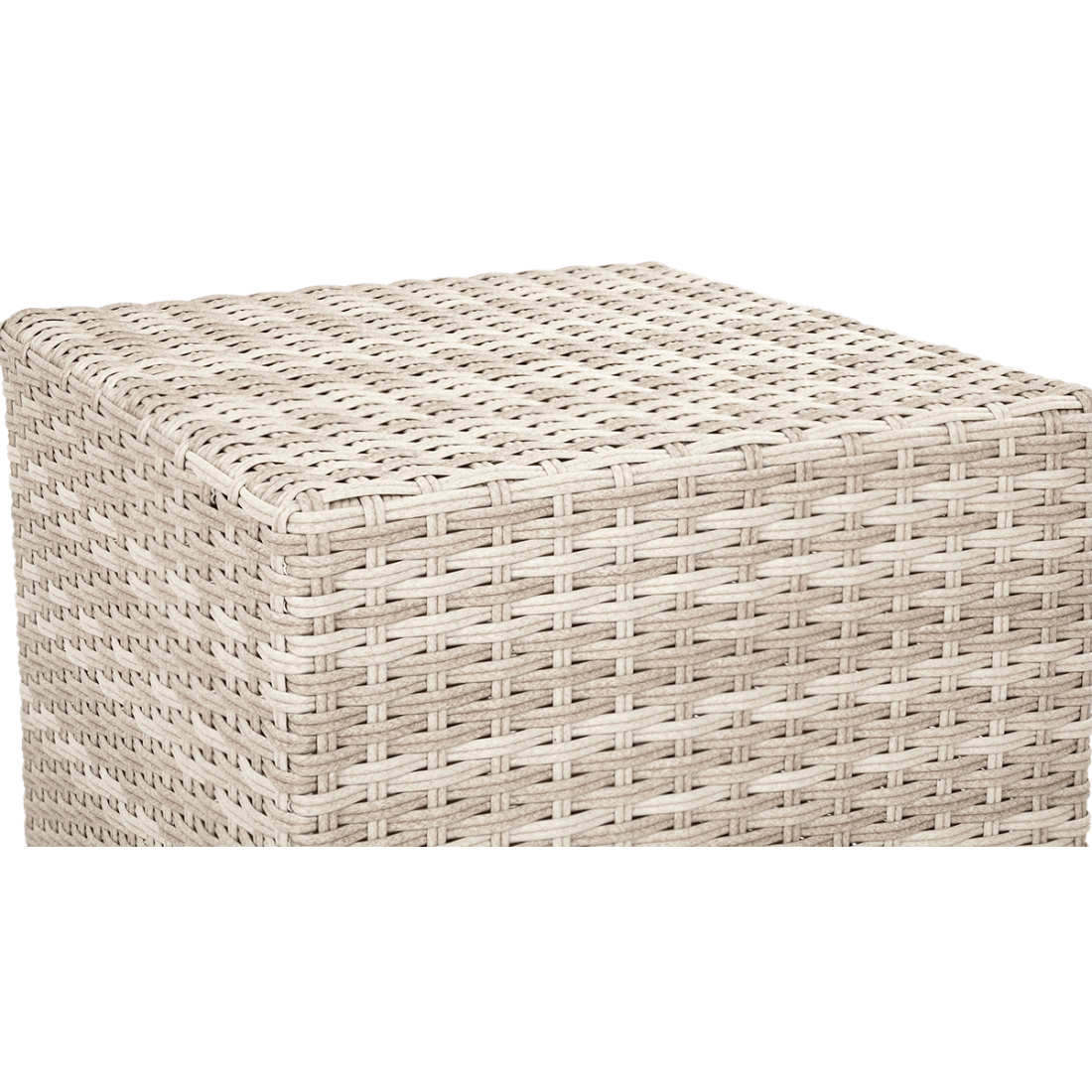 Widok z góry na materiał wykonania pufy