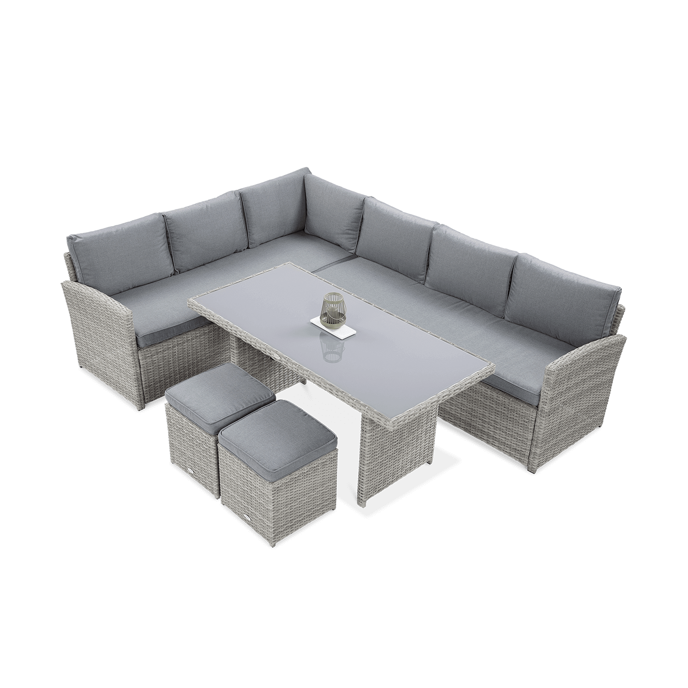 Szary zestaw ogrodowy SALO Stone Grey