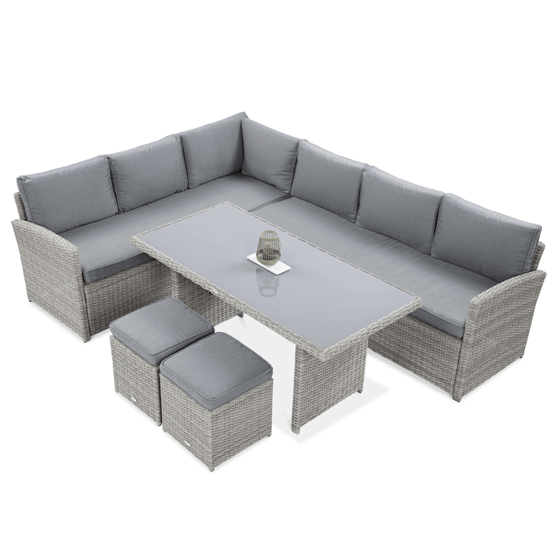 Szary zestaw ogrodowy SALO Stone Grey