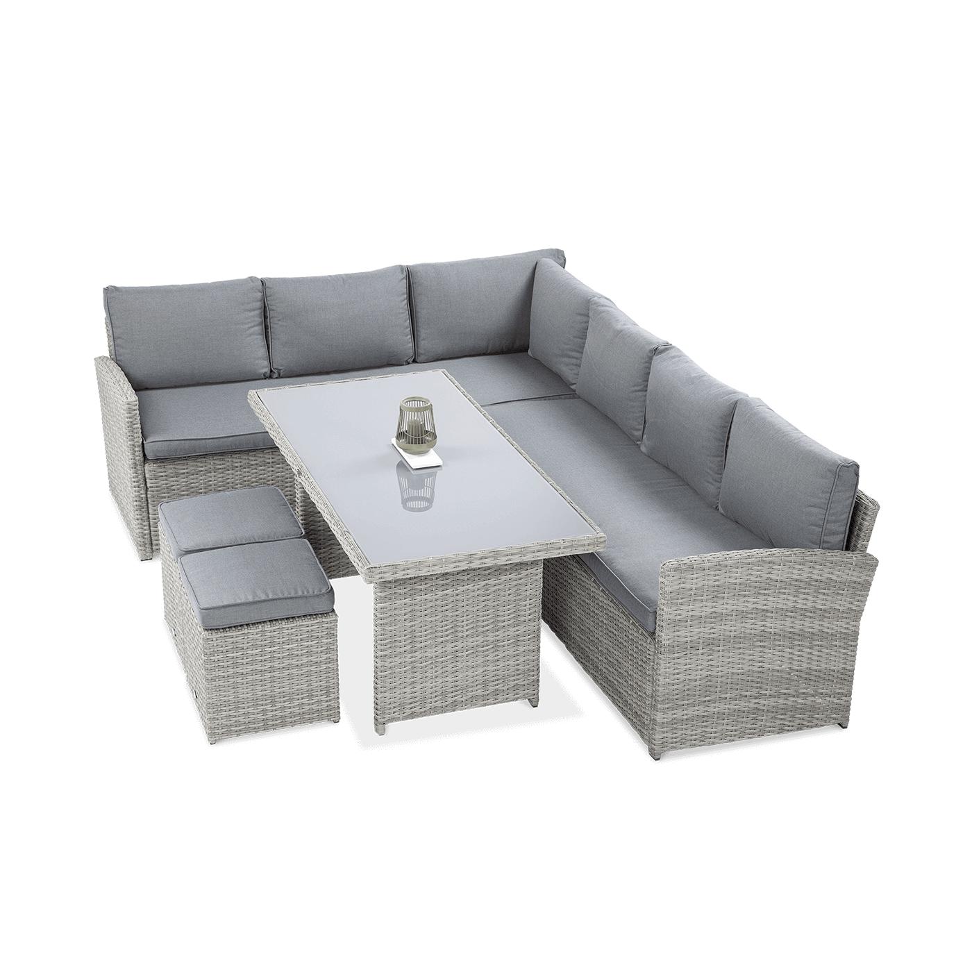 Zestaw mebli Salo z technorattanu do ogrodu lub na taras