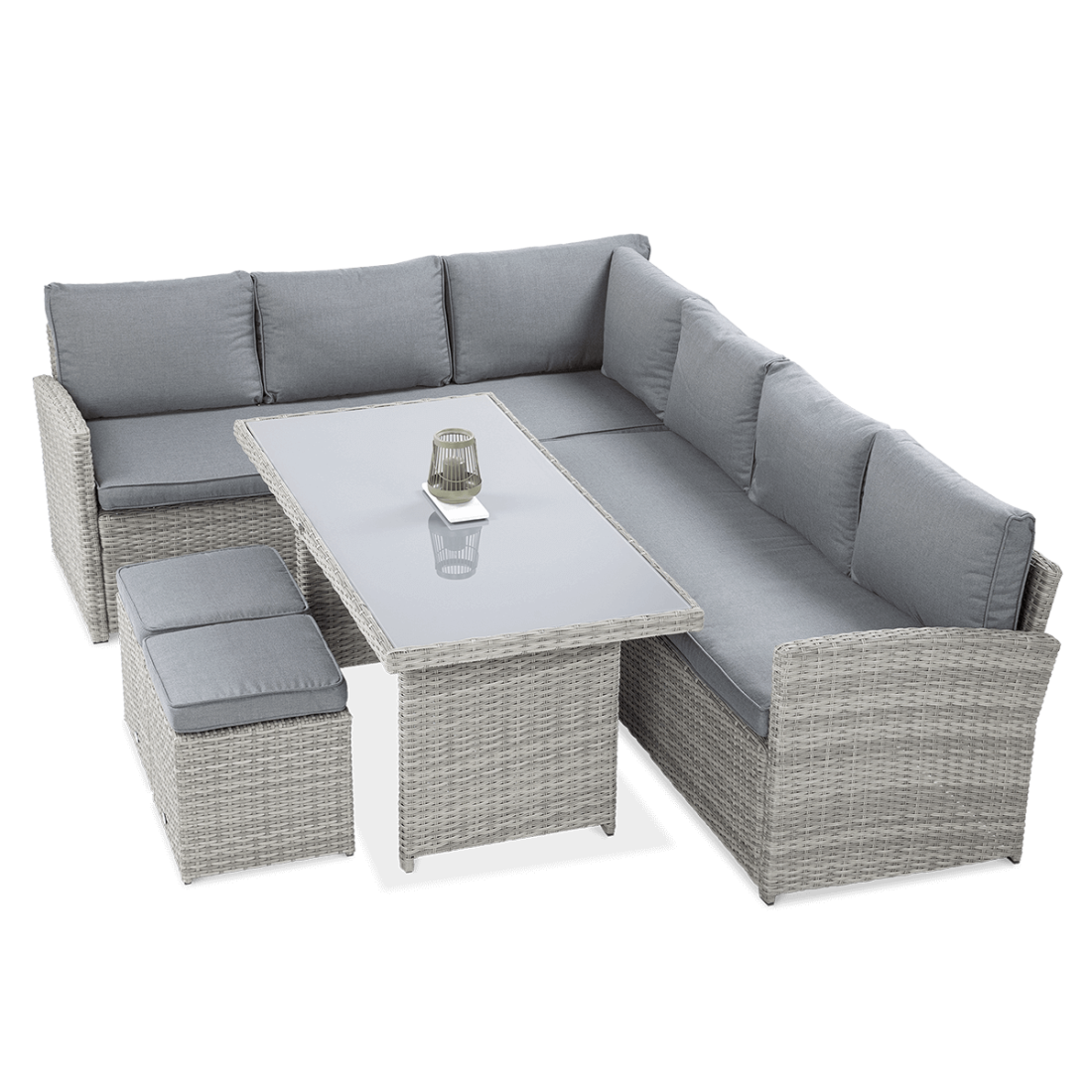 Zestaw mebli Salo z technorattanu do ogrodu lub na taras