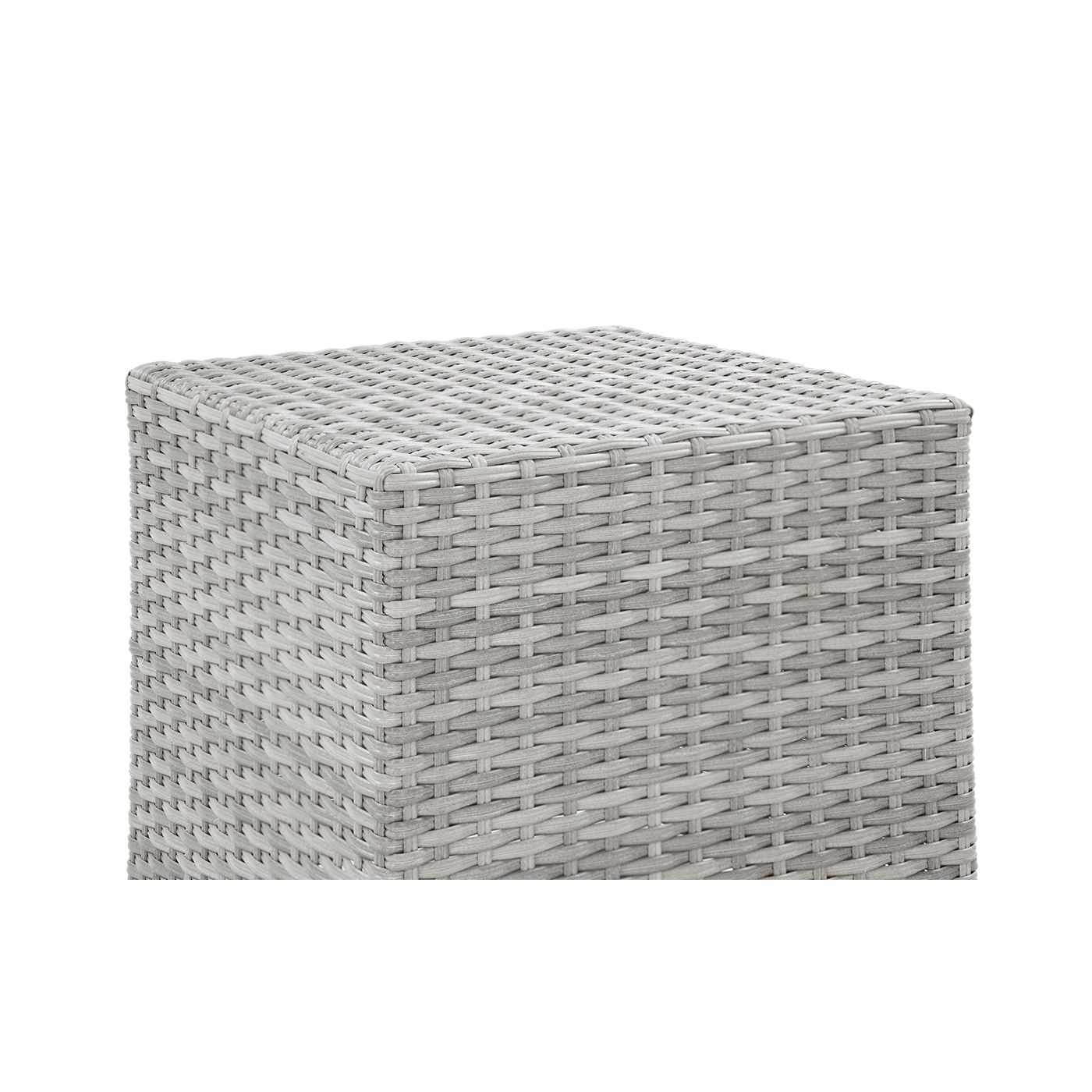 Widok z góry na materiał wykonania pufy