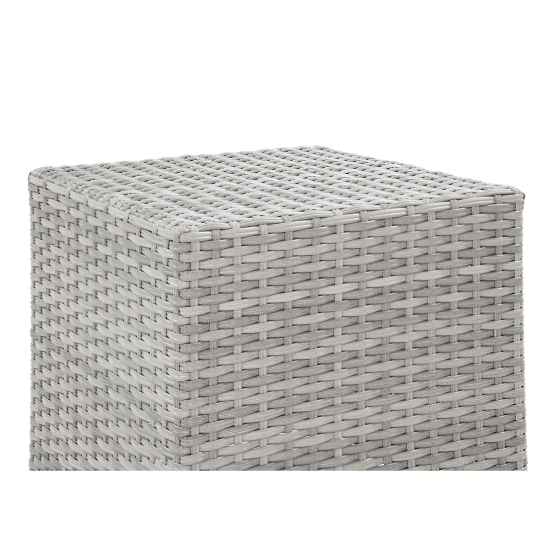 Widok z góry na materiał wykonania pufy