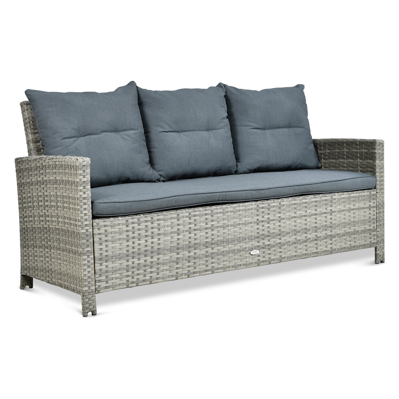 Zestaw mebli ogrodowych Ibiza Grey z technorattanu