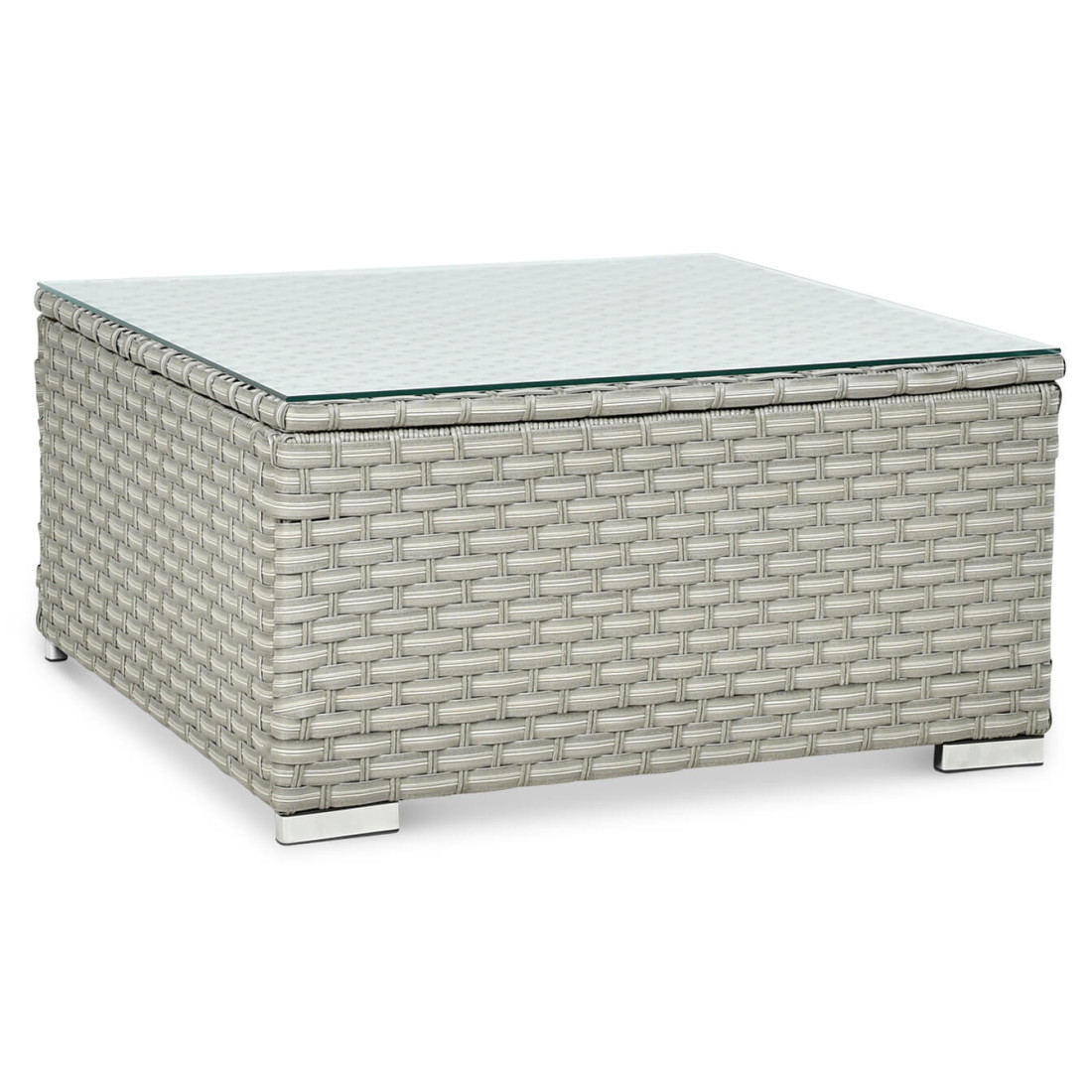 Naroznik modulowy z technorattanu Porto Grey