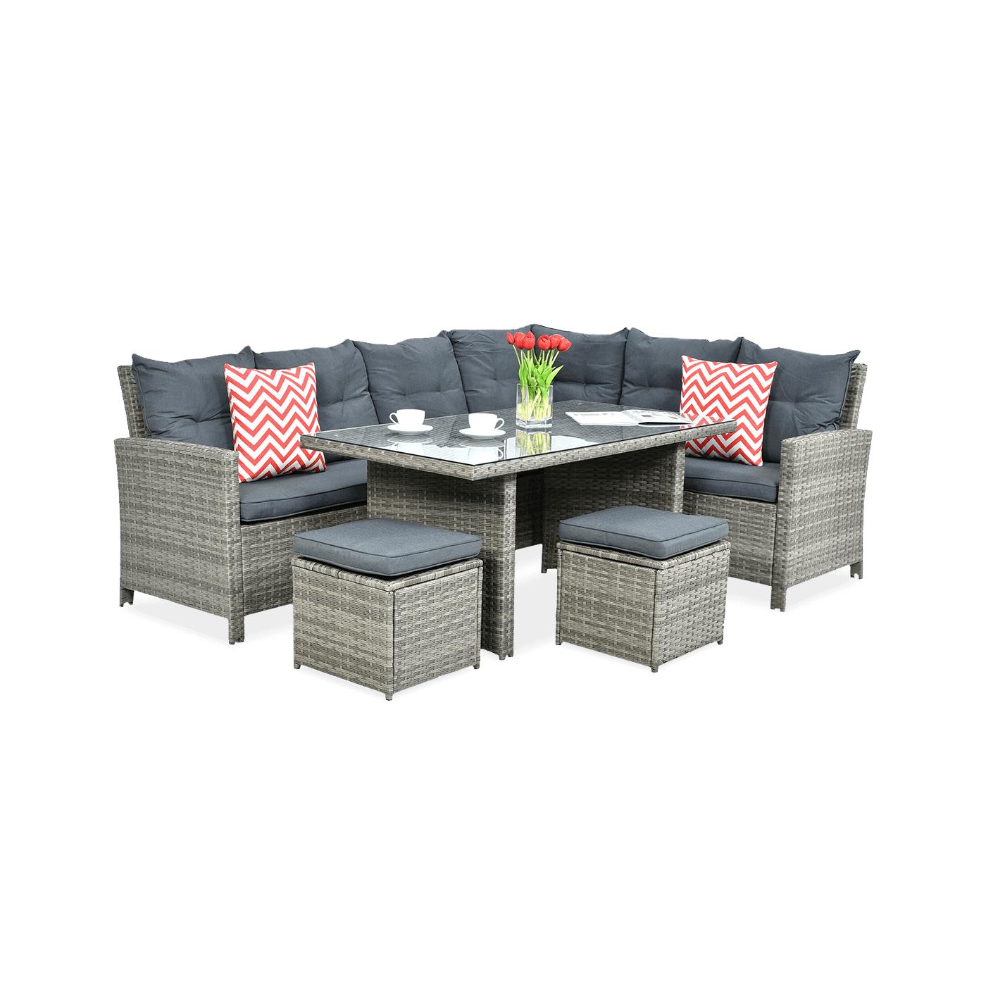 IBIZA CORNER SOFA GREY