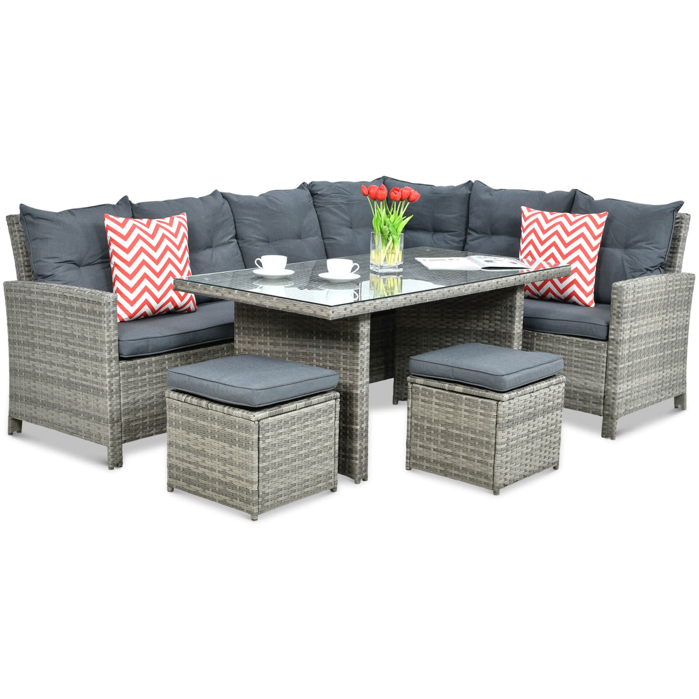 IBIZA CORNER SOFA GREY