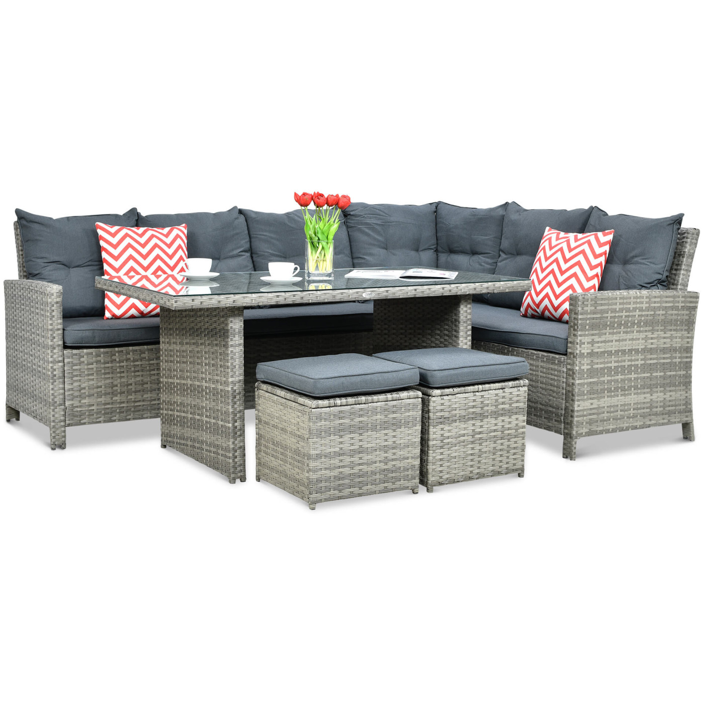 IBIZA CORNER SOFA GREY