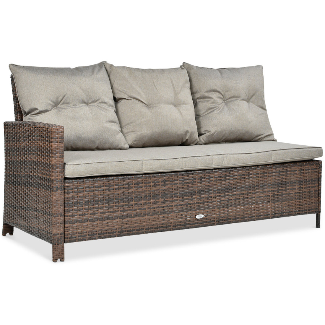 Narożnik technorattanowy Ibiza Brown