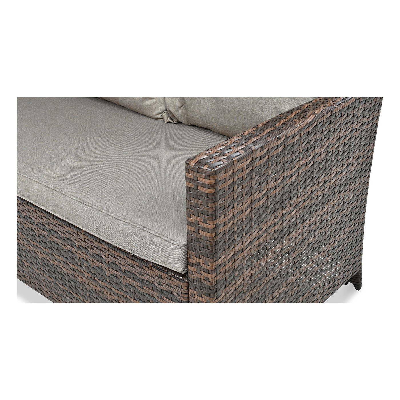 Narożnik technorattanowy Ibiza Brown