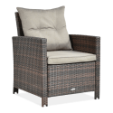 IBIZA BROWN ARMCHAIR