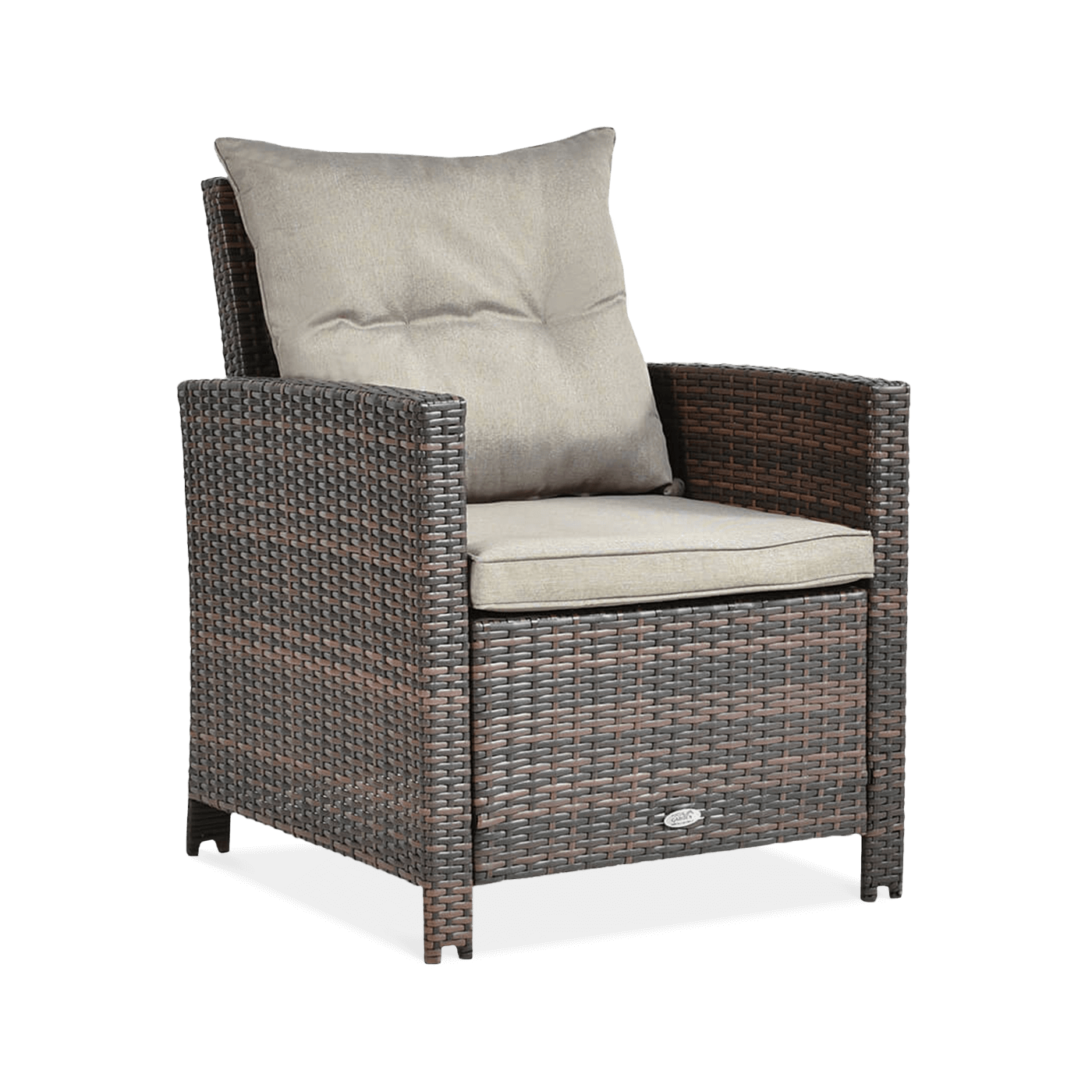 IBIZA BROWN ARMCHAIR