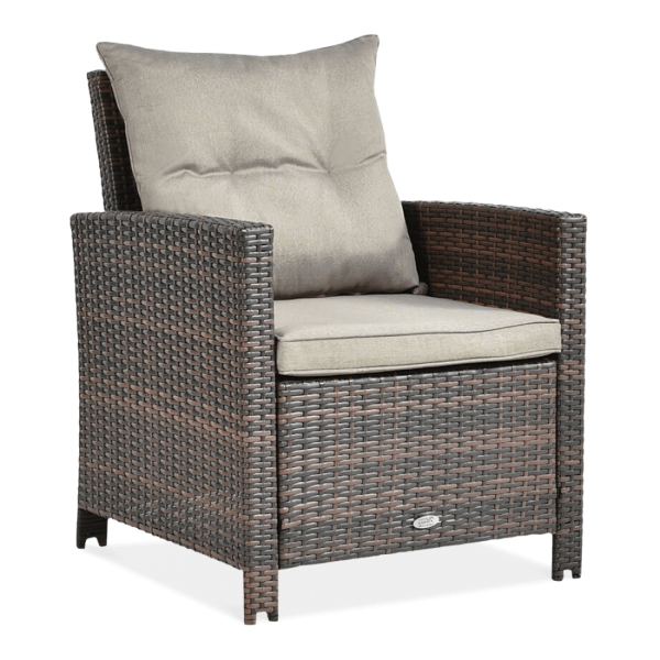 Fotel technorattanowy Ibiza Brown