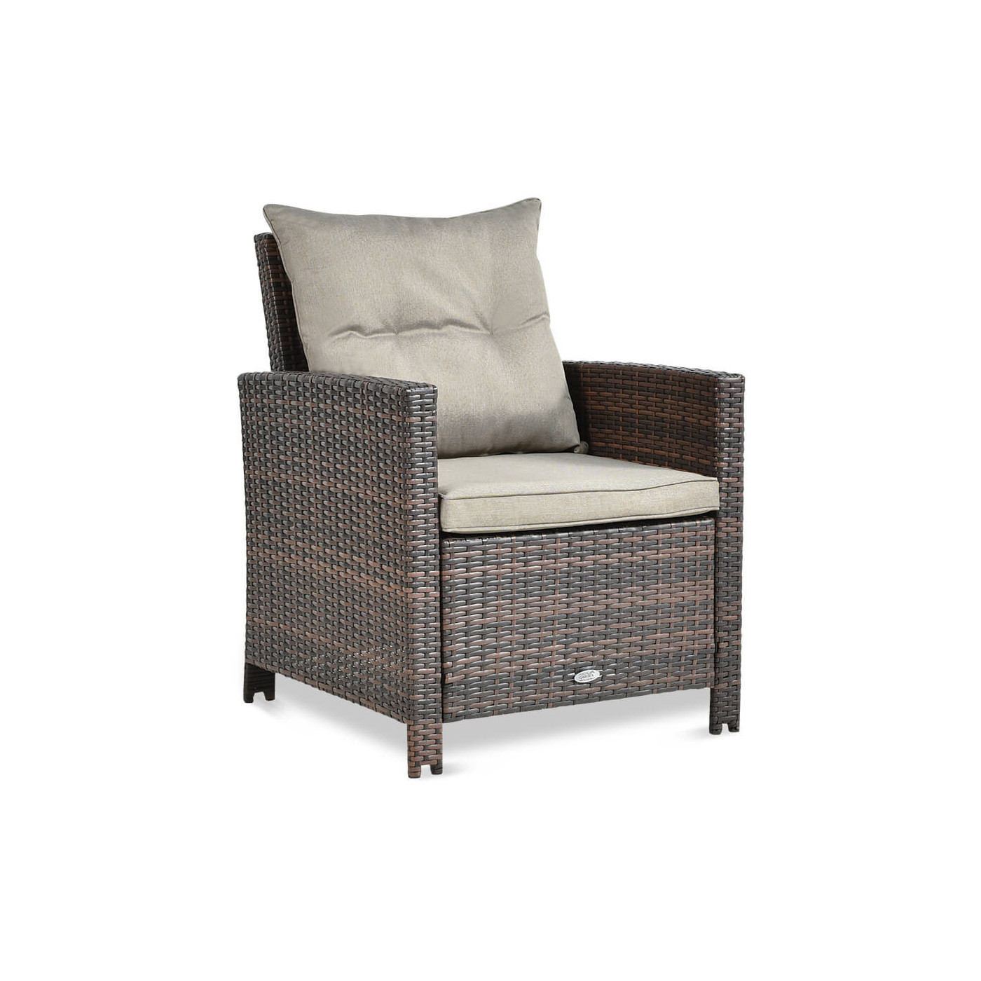 IBIZA BROWN ARMCHAIR