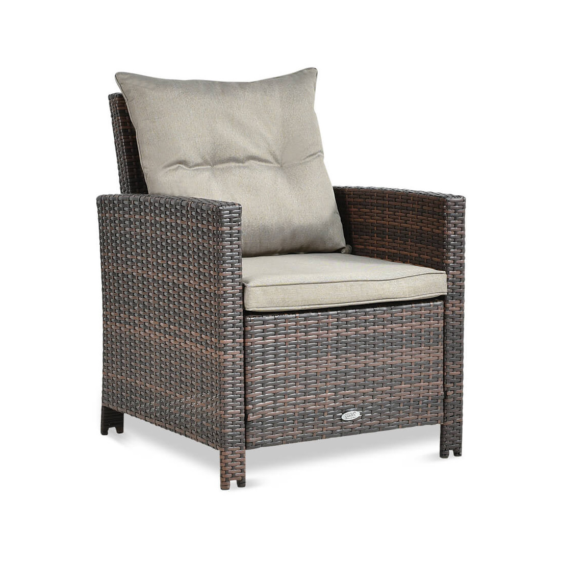 Fotel technorattanowy Ibiza Brown