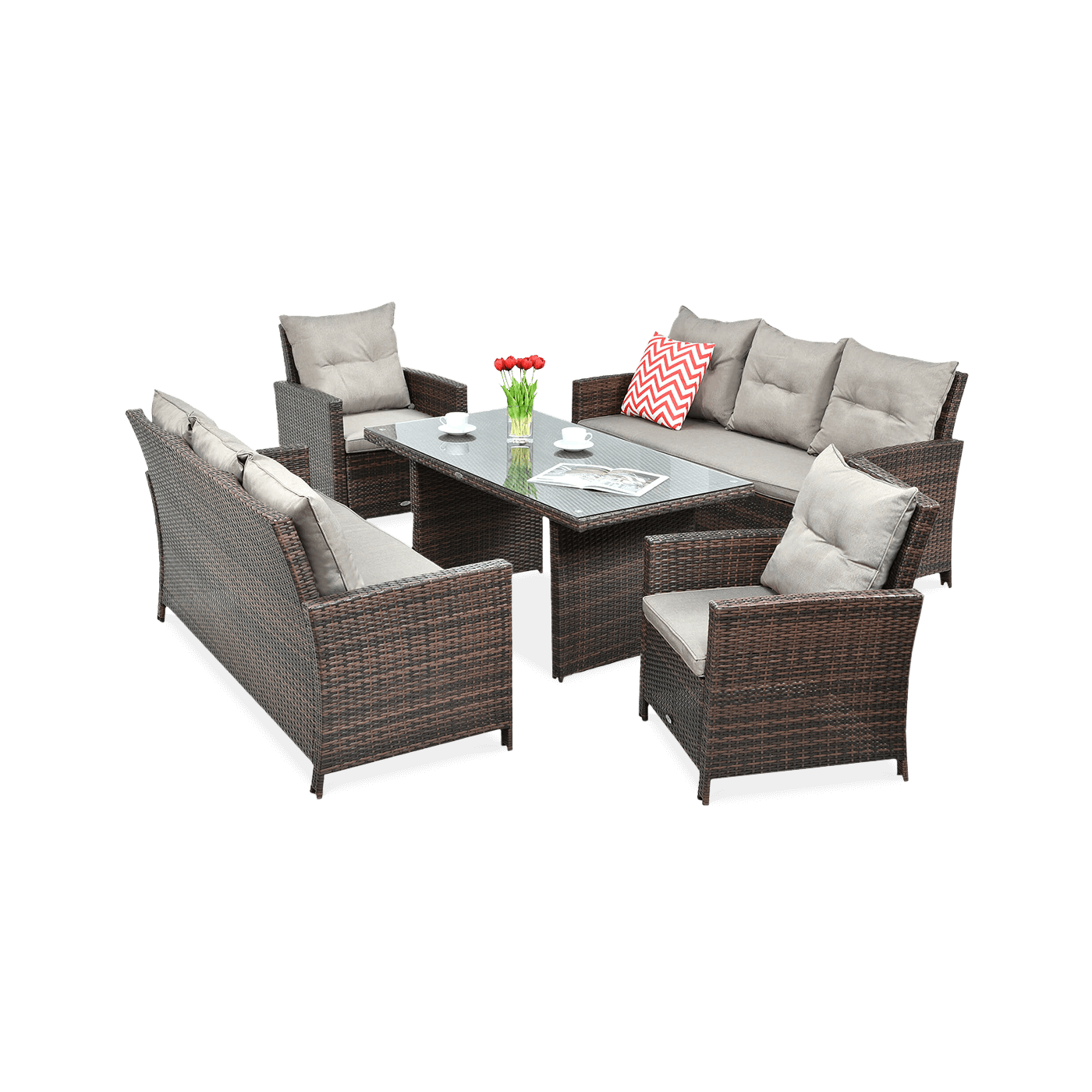 IBIZA FAMILY BROWN SET